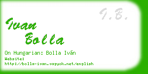 ivan bolla business card